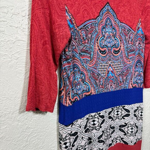 Anthropologie Akemi + Kin Gia Tunic Blouse Top XS Paisley Light Indie Gypsy Boho - Picture 6 of 16